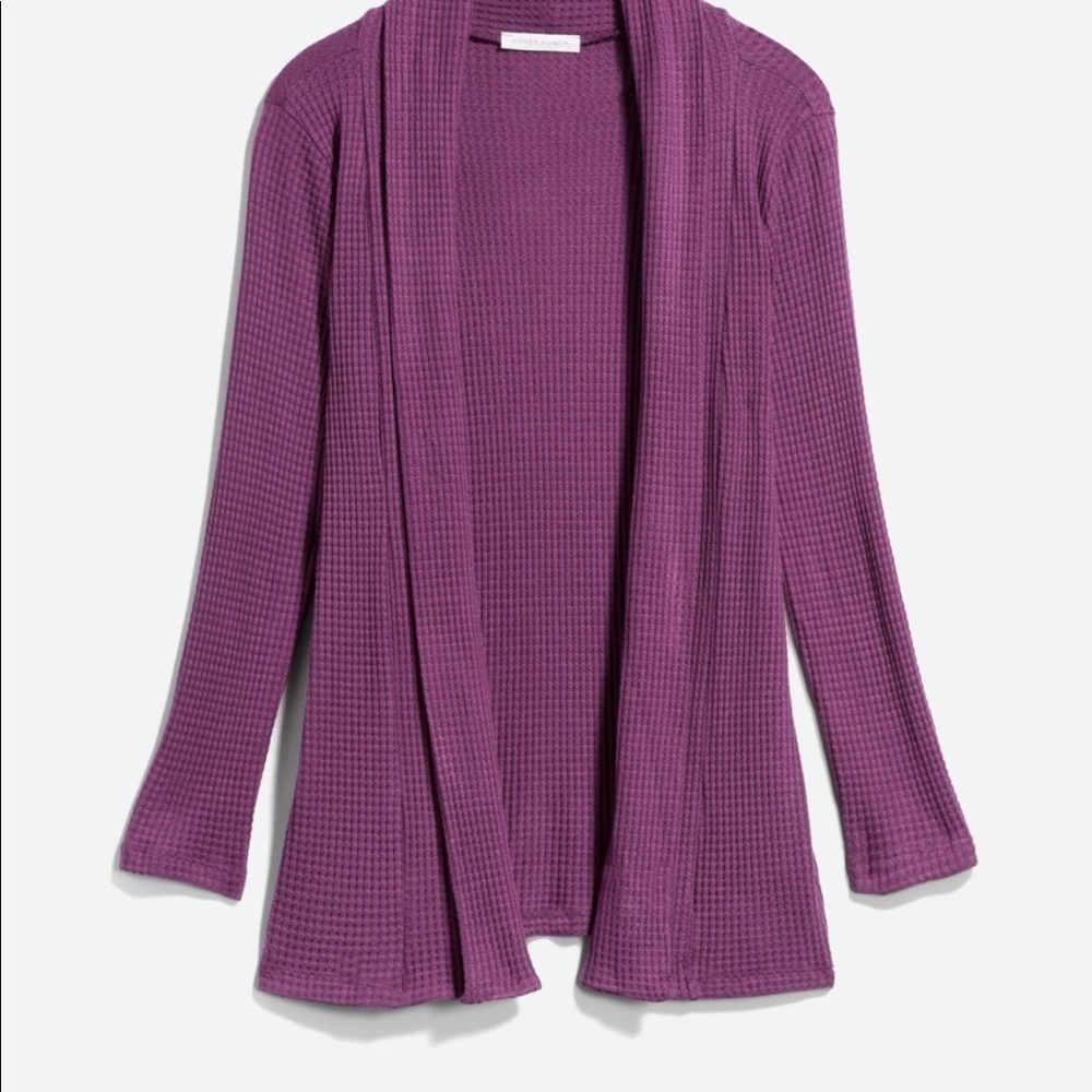August Mist Novina Textured Cardigan Purple Size M
